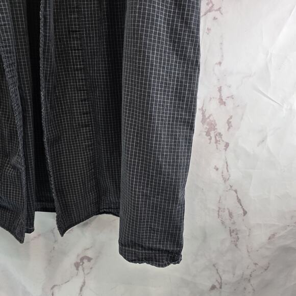 Polo Ralph Lauren Robe Mens Small Medium Black Vintage Plaid Bath Lightweight - Picture 5 of 11